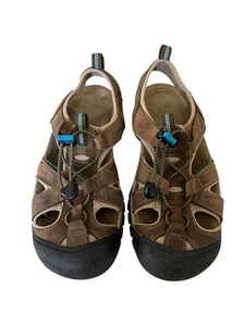 Keen Womens Venice Size 8.5 Brown Leather Waterproof Bungee Slip On Sandals - Picture 1 of 13