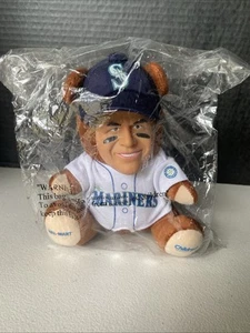 Seattle Mariners Werbegeschenk Edgar Martinez Teddybär Plüsch 2004 Neu in Verpackung - Bild 1 von 6