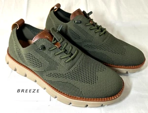 Breeze Ultra Comfortable Oxford Shoes Green Mesh Men's size EU 40 (US 9.5) - Picture 1 of 17