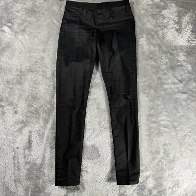 Helmut Lang Leggings Womens 28 Black Slate Wash Pull-On Mid-Rise Denim Stretch - Image 1 of 4