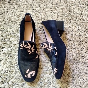 Anthropologie AD & Daughters Calf Hair Greyan Square Toe Slip On Shoe Sz 6,5 - Picture 1 of 8