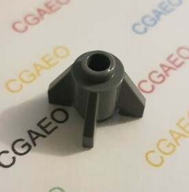 1x Lego 4588 Brick, Round 1 x 1 with Fins DARK BLUISH GRAY