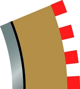 Scalextric C8280 Borders Tan Inner Radius - 22.5 Degrees - Picture 1 of 3