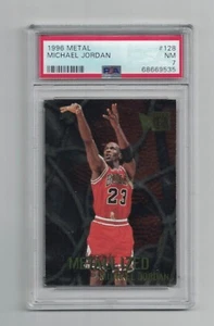1996 Michael Jordan Fleer Metal Metallized PSA 7 - Bild 1 von 2
