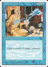 Control Magic 4th Edition HEAVILY PLD Blue Uncommon MAGIC MTG CARD ABUGames