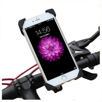 Handyhalterung Fahrrad Motorrad Halter Handy Smartphone Halterung Lenker Schwarz - Bild 1 von 4