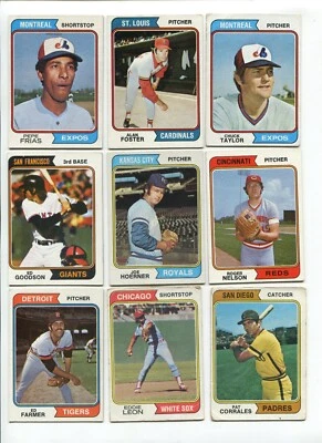 Lote de 27 cartas T - 1974 Topps: Alan Foster, Pepe Frias, Joe Hoerner, etc. ¡SIN DUPS! Foto 1 de 4