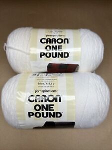 Caron One Pound Peach Yarn - 2 Pack of 454g/16oz - Acrylic - 4