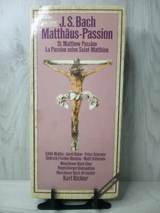 J.S BACH MATTHAUS PASSION CASSETTE BOX SET - RARE 1980 VINTAGE RELIGION TAPE - Picture 1 of 5