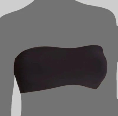 $64 Commando Sujetador Bandeau Para Mujer Negro Sólido Doble Toma Inalámbrico Encaje Talla M/L Foto 1 de 2