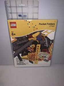 Lego Pocket Folders (2 Pack) & 2 Sticker Sheets School Supplies New - Picture 1 of 2