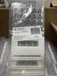 Estante de tubos de ensayo de plástico para tubos de 15/18 mm, diámetro del orificio es de 18,7 mm, tiene capacidad para 50,... - Imagen 1 de 2