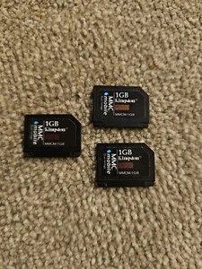 3 X Original Nokia Kingston 1gb MMC Multimedia Memory Card Retro Rare - Picture 1 of 1