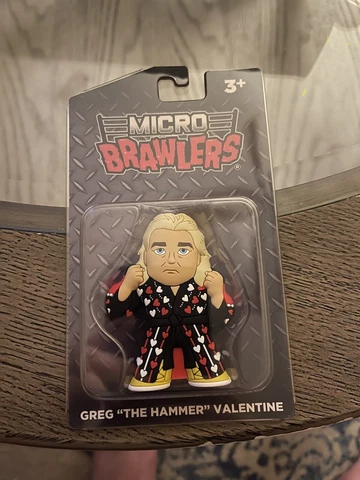 PRO WRESTLING CRATE GREG "THE HAMMER" VALENTINE MICRO BRAWLER NWO WCW WWF WWE Cover