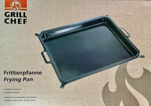 LANDMANN Emaillierte Frittierpfanne - Schwarz Grillchef Grillpfanne - Bild 1 von 2