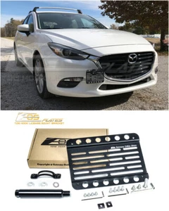 EOS Plate For 2017-2018 Mazda 3 Front Bumper Tow Hook License Mount Bracket - Bild 1 von 12