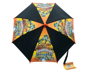 Official Skylanders School Folding Umbrella Brolly with Safety Open Orange 65cm - Picture 1 of 3