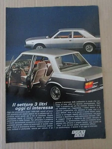 # ADVERTISING PUBBLICITA' FIAT 130 settore 3 litri - 1972 VEDI ALTRE DISPONIBILI - Picture 1 of 1