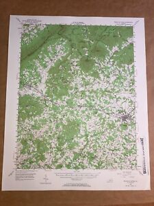 Peaks of Otter Va Bedford Co Usgs Topographical Geological Survey Quadrangle Map