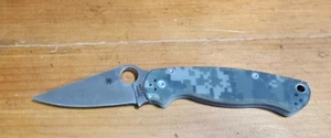 SPYDERCO C36 MILITARY CPM S30V DIGITAL CAMO G-10 LINER LOCK KNIFE - Picture 1 of 5