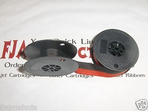 HERMES ROCKET SPOOL TYPEWRITER RIBBON - RED / BLACK INK RIBBON FOR HERMES ROCKET - Picture 1 of 2