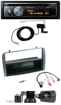 Pioneer Bluetooth DAB Lenkrad USB CD Autoradio für Alfa 147 GT 07-10 anthrazit A - Bild 1 von 4