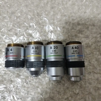 Olympus Microscope Objective Set A4 A10 A20 A40 - Image 1 of 4