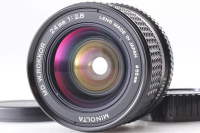 [COMO NUEVO] Lente de enfoque manual gran angular Minolta MD W.Rokkor 24 mm... - Imagen 1 de 4