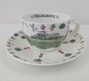 Dunoon Breakfast Cup And Saucer Highgrove Gardener Fine Bone England Boxed - Picture 1 of 12