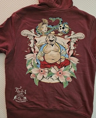 Ed Hardy Vintage Buddha Print Hoodie XL - Image 1 of 2