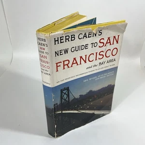 Herb Caen’s New Guide To San Francisco & The Bay Area 1958 Hard Cover History - Foto 1 di 15