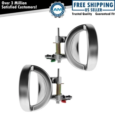 Juego de pares de manijas de puerta interiores cromadas satinadas izquierda y derecha para Dodge Nitro 07-11 Foto 1 de 4