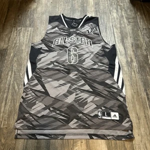 Lebron James Jersey Mens Large Adidas Black All Star 2013 Miami Heat Baskeball - Picture 1 of 11