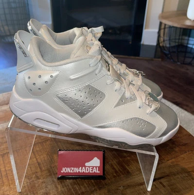 Zapatos de golf Jordan Retro 6 Low G NRG para hombre 8 plateados/blancos FD6719-001 NUEVOS Foto 1 de 4