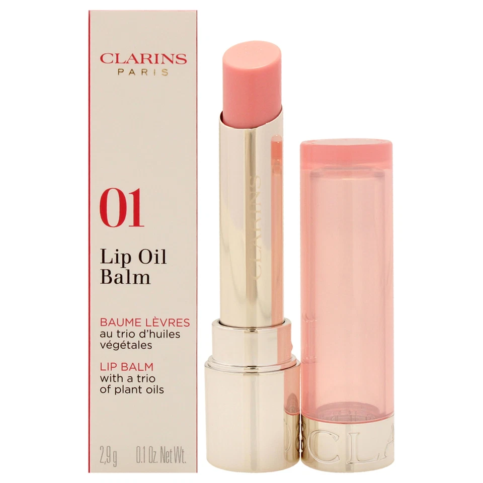 Lip Oil Balm - 01 Pale Pink by Clarins for Women - 0.1 oz Lip Balm