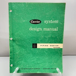 Manual de diseño de sistema de transporte Pt 3 diseño de tuberías 1973 octava impresión aire acondicionado - Imagen 1 de 24