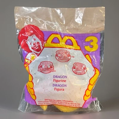 McDonald’s Happy Meal Toy Littlest Pet Shop #3 Dragon Toy New 1995 Vintage - Image 1 of 4