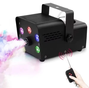 1200W Nebelmaschine mit RGB 9 LED Bühnenlicht Party Disco DJ Show Rauchmaschine - Bild 1 von 5