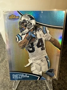 2011 Topps Finest Gold Refractor /50 DeAngelo Williams #73 Carolina Panthers SP - Picture 1 of 2