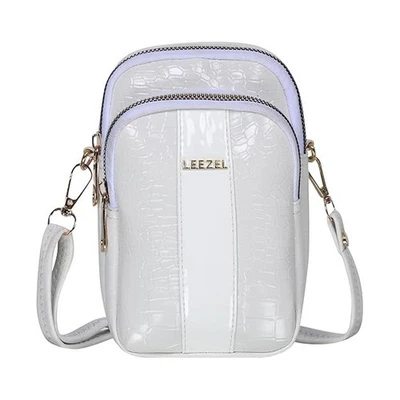 Cartera Bandolera Bolso Cartera Para Niñas y Mujeres Cuero Puro Cartera Doble Plegable para Regalos Foto 1 de 4