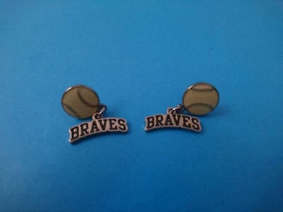 ATLANTA BRAVES MLB EARRINGS SET - "BRAND NEW & FACTORY SEALED" - US Seller - Image 1 of 4
