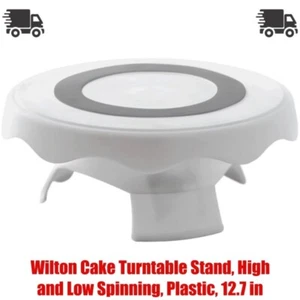 Wilton Cake Turntable Stand, High and Low Spinning, Plastic, 12.7 in - Picture 1 of 5