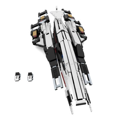 MOC: Mass Effect Normandy SR-1 with Stickers Toys Building Set 1886 Pieces - Image 1 of 4