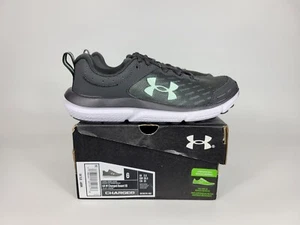 Under Armour Charged Assert 10 Gray Shoes Sneakers Womens Size 6 3026179-103 - Picture 1 of 11