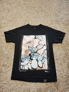 Dissizit Busty Throwie T Shirt Small Mens Black Short Sleeve Graffiti Graphic - Picture 1 of 11