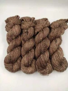 Handgefärbtes Kiff Merino Hanf Garn 100 g - WARME SCHOKOLADE 337 - Bild 1 von 1