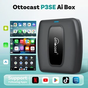 OTTOCAST P3SE AI Box Auto Video Wireless Carplay Android Auto Adapter YouTube - Bild 1 von 12