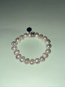 Thomas Sabo Charm Club Perlen Stretch Armband Sterlingsilber Lila JewelCharm - Bild 1 von 3