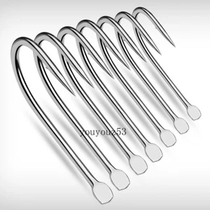 200pcs Soft Insect Hook Jig Fishing Single Hook High Carbon Steel Fish Hook - Picture 1 of 17