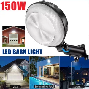 150W LED Barn Yard Street Waterproof Outdoor Security Dusk to Dawn Flood light - Picture 1 of 17